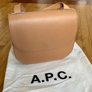 NWT A.P.C. Leather bag tan